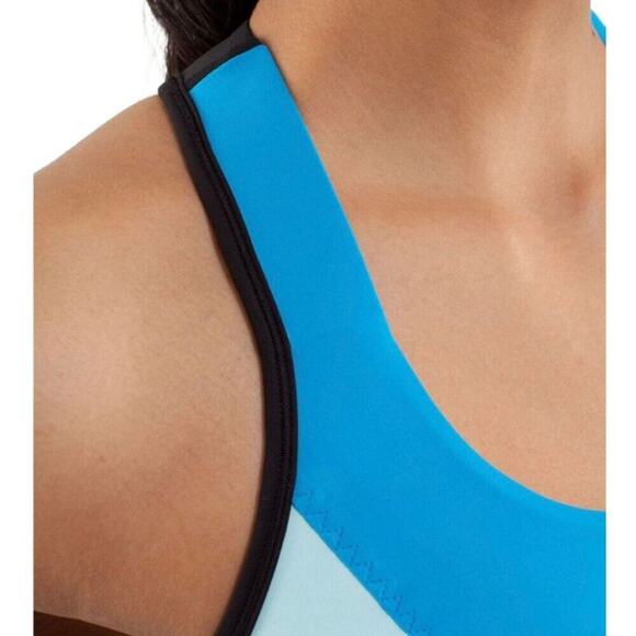 Lululemon Cardio Kick Tank | Beach Blanket Blue / Aquamarine / Black | Size: 2 - Picture 14 of 14